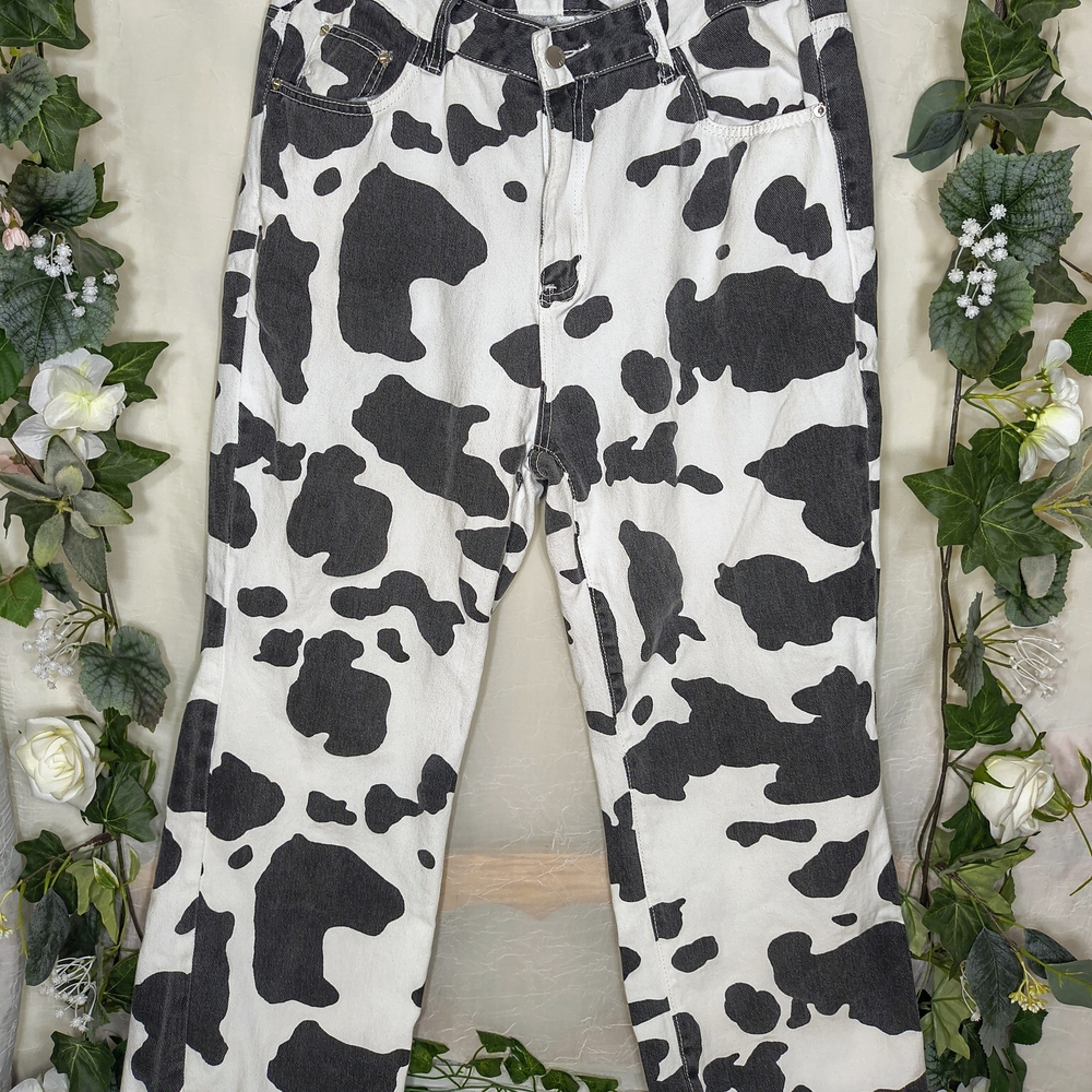 Cow Print Jeans